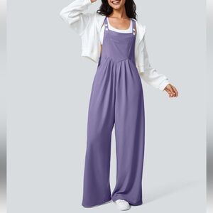NWT Halara Waffle Jumpsuit Mellow Purple Large